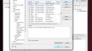 How to add a custom template in Eclipse