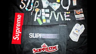 supreme week 18 summer tees motion logo trash tee