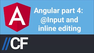 Angular tutorial part 4 Input and Inline Editing - Create Editable Table