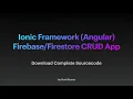 Ionic 5 Firebase CRUD App with Angular
