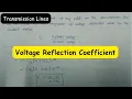 Voltage Reflection Coefficient