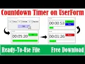 Countdown timer with HP bar on UserForm
