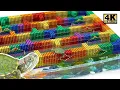Race Between Turtle and Fish - How To Build Maze Underwater From Magnetic Balls Satisfying