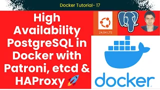 High Availability PostgreSQL in Docker with Patroni etcd HAProxy