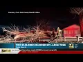 Severe weather leaves two children severely injured