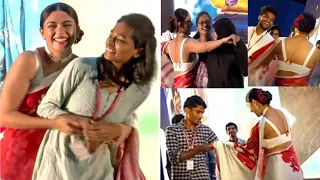 mrunal thakur dance with college students sita ramam inthandham song launch event tfpc