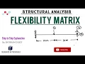 structural analysis flexibility matrix step to step explanation By SHUBHAM DUBEY