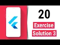 Exercise Solution 3 - Flutter Tutorial for Beginners