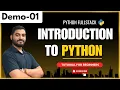 Python FullStack Demo 01 Introduction To Python Tutorial for Beginners