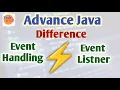 Difference between Event Handling and Event Listner in Advance Java Marathi