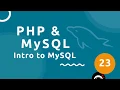 PHP Tutorial MySQL - MySQL Introduction