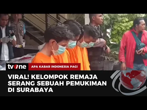 Polisi Tangkap Ketua Gangster Berumur 16 Tahun di Surabaya