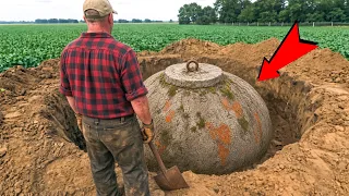 Farmer Struck Concrete Dome in Bean Field, What Was Inside Will Surprise You!