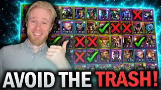 MAX THESE CHAMPIONS ASAP for Fast Progress Ignore the TRASH - Raid Shadow Legends