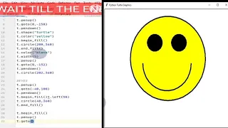 SMILEY FACE IN PYTHON HOW TO CREATE SMILEY FACE IN TURTLE IN PYTHON