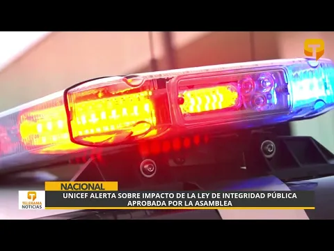 Penas de hasta 15 años de privación de libertad para menores de edad, establece Ley Orgánica de Integridad Pública; UNICEF reacciona