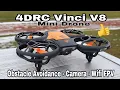 4DRC Vinci V8 Mini Drone Flight Test Full Review 4DV8 drone