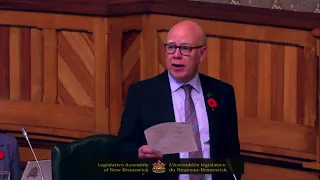 David Coon Official Languages Act Loi Sur Les Langues Officielles Nov 7 2025 