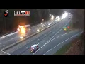 Truck crash and fire on I-95 in Virginia