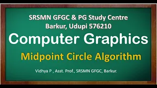 Mid Point Circle Algorithm