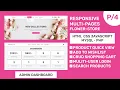 Complete Responsive Flower Store Website Design With Admin Dashboard - HTML CSS JavaScript PHP MySQL
