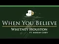 Download Lagu Whitney Houston Ft. Mariah Carey - When You Believe - LOWER Key (Piano Karaoke / Sing Along)