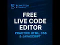 Code Online with Blink Tech Live Code Editor Free HTML CSS JavaScript Practice