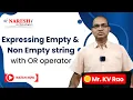 How to Use OR Operator with Empty and Non-Empty Strings in Python NareshIT