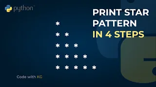 Right Angle Triangle Pattern Using Python Pattern Program - 1