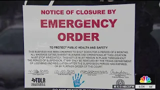 Fort Worth Police shut down alleged illicit massage parlor NBCDFW