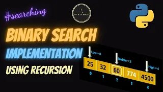 Binary Search Implementation using Recursion in Python At A Glance