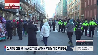 Security has been heightened in downtown DC due to protests