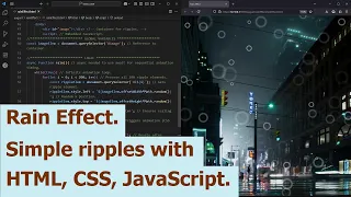 Rain Effect Simple ripples with HTML CSS JavaScript