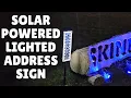 Solar Powered Lighted Address Sign Review