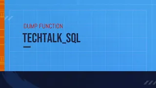 Dump Function - Identify Special characters in Oracle TechTalk