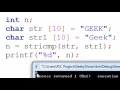 95 stricmp strncmp strcmpi function in C Programming Hindi