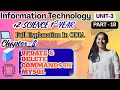 UPDATE DELETE Commands in MySQL 2 1st Year IT Chapter - 7 Part
