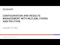 Configuration and Results Management With Mlflow Hydra and Poutyne