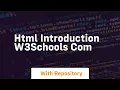 Html introduction w3schools com