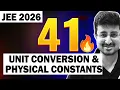 JEE 2026 41 Important Units Conversion Physical Constants in Physics Eduniti Mohit Sir