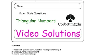 Triangular Numbers Answers - Corbettmaths