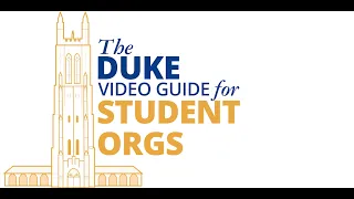 The Duke Guide for Student Orgs - Fall 20