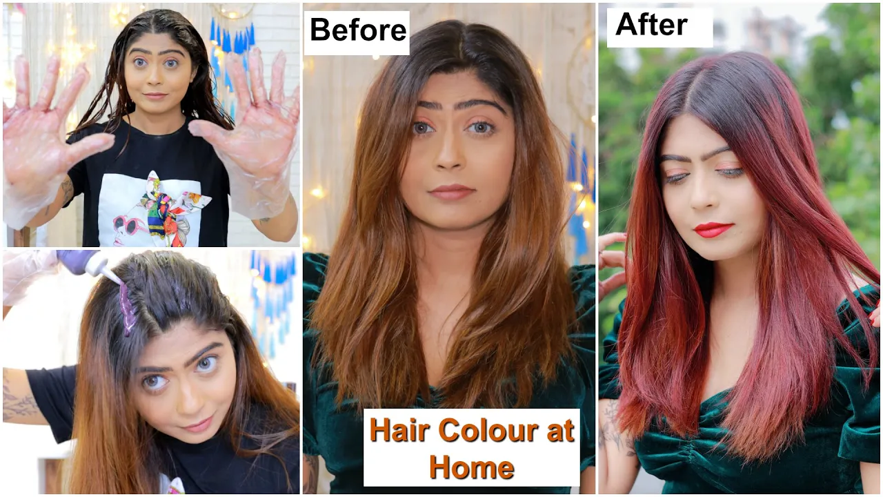 Loreal Paris Excellence Hair Colour ✨ Review in Malayalam || Burgundy Hair Colour || Jal's world pro. 