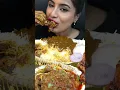 ASMR Eating Pittige Mutton Curry, Hele Kip Curry, Vis Curry, Friet, Rijst Grote Hapjes ASMR Eatin...
