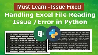 How to Handle Excel File Reading Issue Error in Python