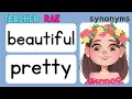 Words with the Same Meaning SYNONYMS kindergarten Grade 1 vocabulary builder
