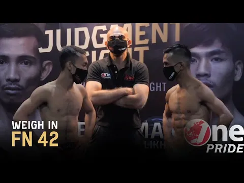 Atomweight: Pipit Priyatin VS Faizal Lase | Weigh In One Pride MMA FN 42