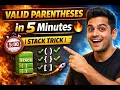 How to Solve Valid Parentheses Using a Stack LeetCode Explained