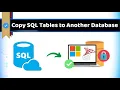 How to Copy Tables From One Database To Another Database in Sql Server