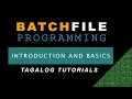 Batch Programming Tagalog - 1 Basic script